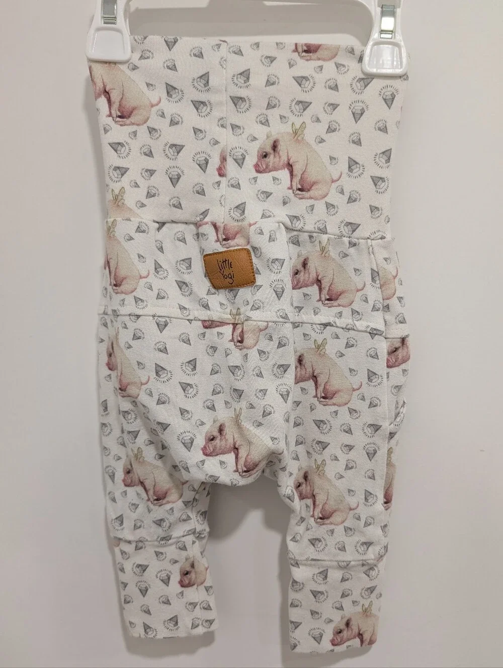 4 For $16 - Little Yogi Grow With Me Pants - Flying Pigs - Picture 4 of 6